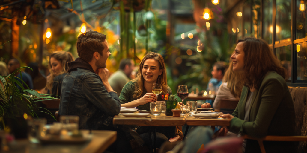 A Weekend in Cheshire: Perfect Itinerary for First-Time Visitors 16 masi0126 Diners enjoying a night out The Botanist bar Cheshire 903a7f18 bf33 48b1 bb32 e771614974cf