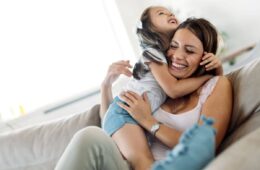 family with happy child