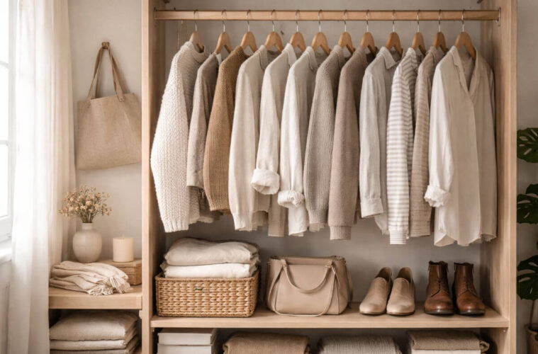 How to embrace slow fashion 10 neautral wardrode in home