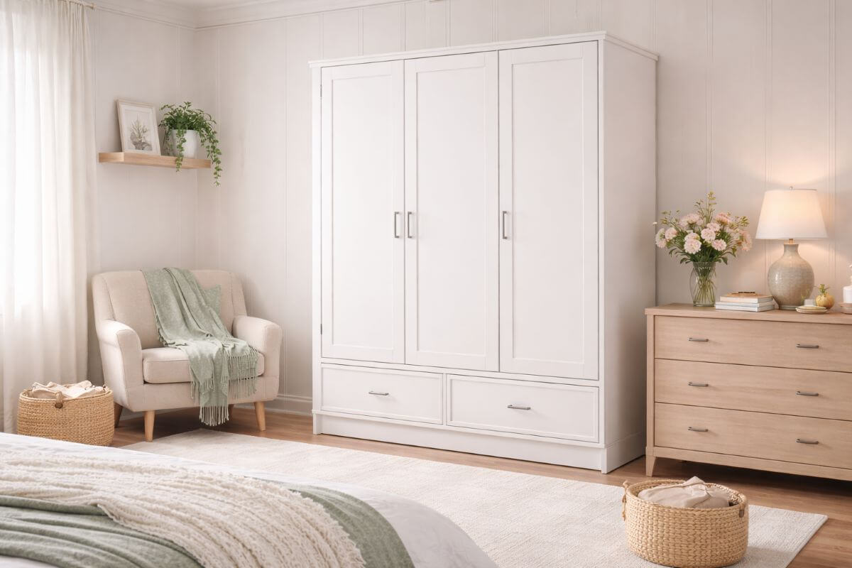 Creating a Welcoming and Functional Guest Room 14 wardrobe for guests to hang clothes