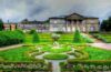 Tatton Hall seen across the formal gardens in an archive photograph